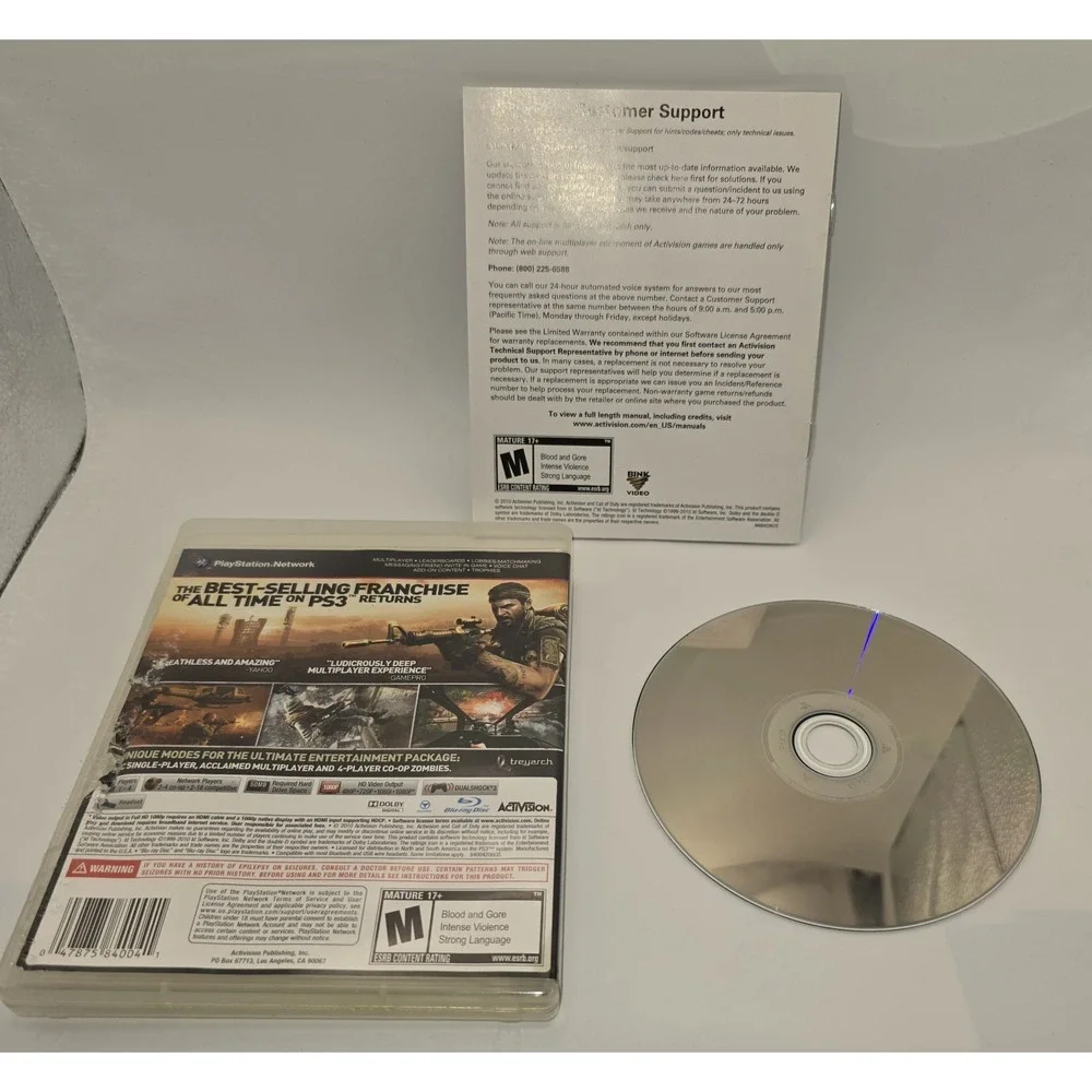 Call‎ of Duty: Black Ops - Sony PlayStation 3 UNTESTED -1972